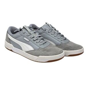 Puma Classic Suede Trim Low Top Sneakers 38146102 Cool‎ Gray Men's Size 8.5